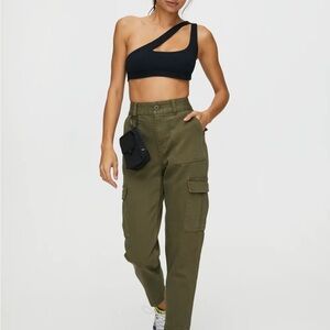 TNA Women's Olive Cargo Pants